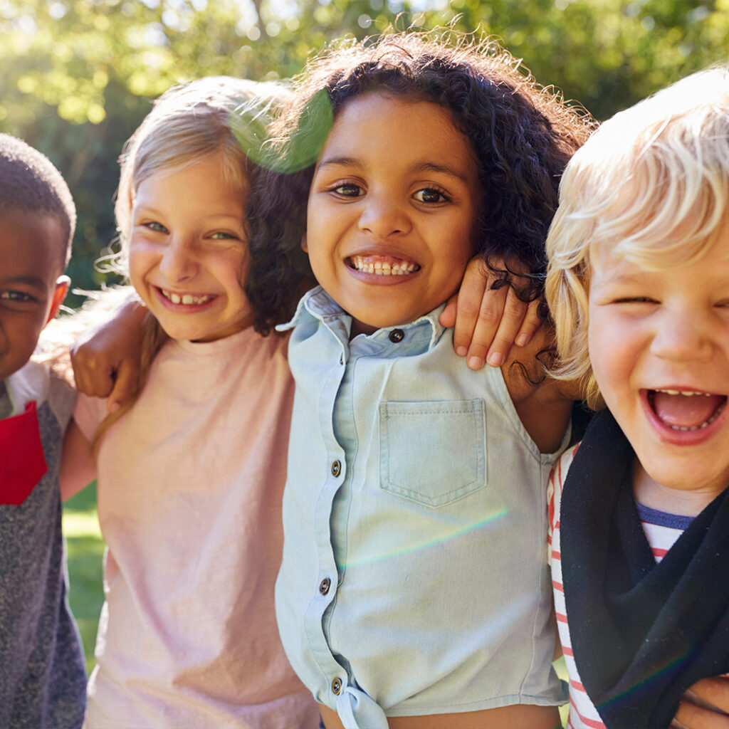 Photo of happy, smiling children